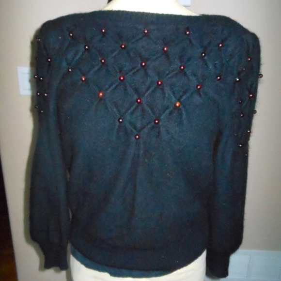 Unmarked cashmere like black sweater - Picture 1 of 3